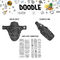 rie:sel design Bundle Youngstar Rahmenschutzset - doodle black