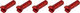 Sapim Écrous Polyax en Aluminium - 5 pièces - rouge