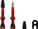 tune Válvula tubeless en set de 2 - rojo/SV 44 mm