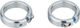 Peaty's Bagues de serrage Monarch Grips - silver