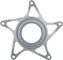 absoluteBLACK Étoile de Plateau E-Bike pour Shimano STEPS - titanium