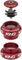 Chris King NoThreadSet EC30/25,4 - EC30/26 Steuersatz - red/1"/EC30/25,4 - EC30/26