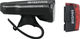 Sigma Set luces delantera Aura 60 + trasera Infinity LED c. aprobación StVZO - negro
