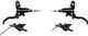 Hope Juego de Frenos de Disco EVO X2 con Latiguillo de Acero Trenzado - black-black | Set | left/right (side-specific)