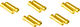 Jagwire Ferrules for Shifter Cables - gold