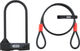 ABUS Facilo 32 Bügelschloss mit Cobra 10/120 Kabel und USH Halter - black/230 cm/109 cm