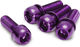 REVERSE Components Schrauben M6 x 18 für Bremsadapter - 4 Stück - purple