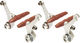 PAUL Touring Cantilever Short Pull v+h Set Felgenbremse - silver/Set