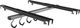 Stashed Products Soporte para estante de bicicleta SpaceRail 4x - negro-plata