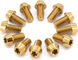 77designz Vis de fixation en titane pour disques de frein - gold | 10 mm