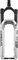 RockShox Pike Ultimate RC2 DebonAir+ Boost 29" Suspension Fork - gloss silver | 15 mm Thru Axle | 130 mm | 44 mm | 1 1/8" - 1,5" tapered | 29" | 110 mm