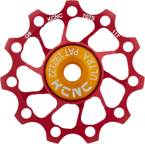 KCNC Galets de Dérailleur Jockey Wheel Ultra Light - rouge/11 dents