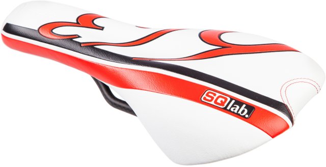 SQlab Selle Triathlon 613 Tri Triathlon - blanc-rouge/130 mm
