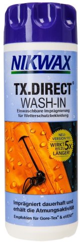 Nikwax Imperméabilisant Détergent Liquide TX Direct - universal/300 ml