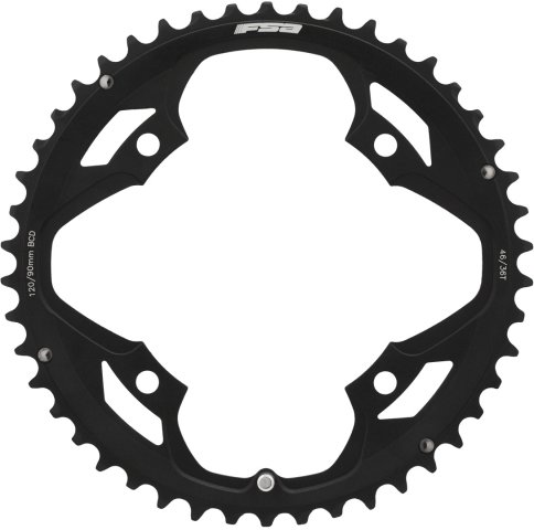 FSA Omega/Vero Pro Chainring, 4-arm, 120/90 mm BCD as of 2017 model - black/46 tooth