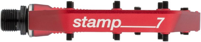 crankbrothers Pédales à Plateforme Stamp 7 - red/small