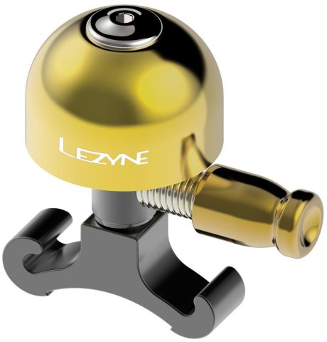 Lezyne Classic Brass Bicycle Bell - gold-black/small