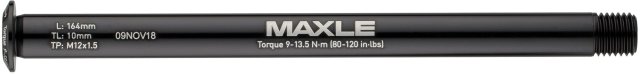 RockShox Eje pasante RT Maxle Stealth MTB - black/12 x 142 mm, 164,0 mm