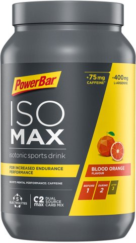 Powerbar Isomax Isotonisches Sportgetränk - 1200 g - blood orange - caffeine/1200 g