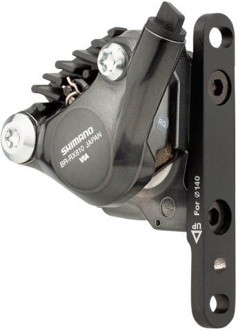 Shimano GRX Brake Caliper BR-RX810 w/ Resin Pads - anthracite/front flat mount