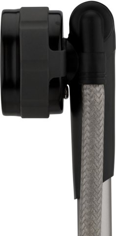 Topeak PocketShock DXG XL Dämpferpumpe mit Stahlflexschlauch - schwarz-silber/universal