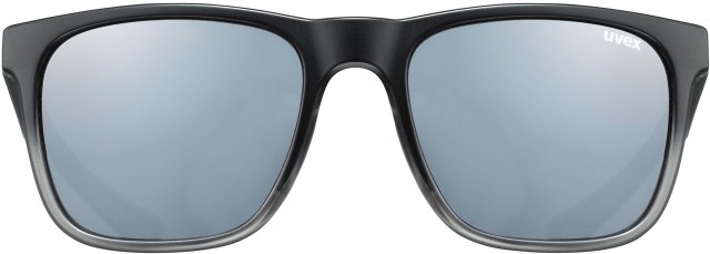 uvex LGL 42 Sports Glasses - black-transparent/mirror silver