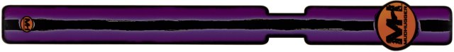 Mudhugger Front Long Mudguard Decal - purple/universal
