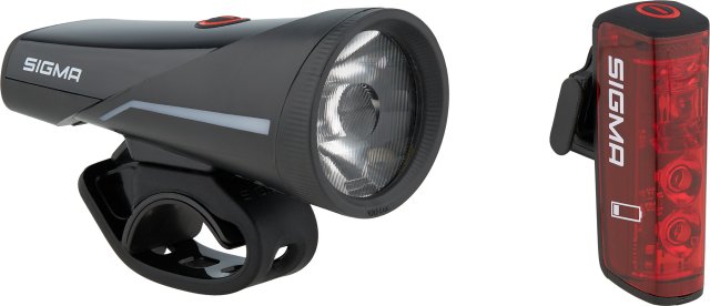 Sigma Set de Lampes à LED Avant Aura 100 + Arrière Blaze Link (StVZO) - noir/universal