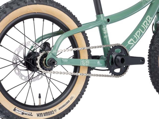 SUPURB Bicicleta para niños BO16 16" - gecko green/universal