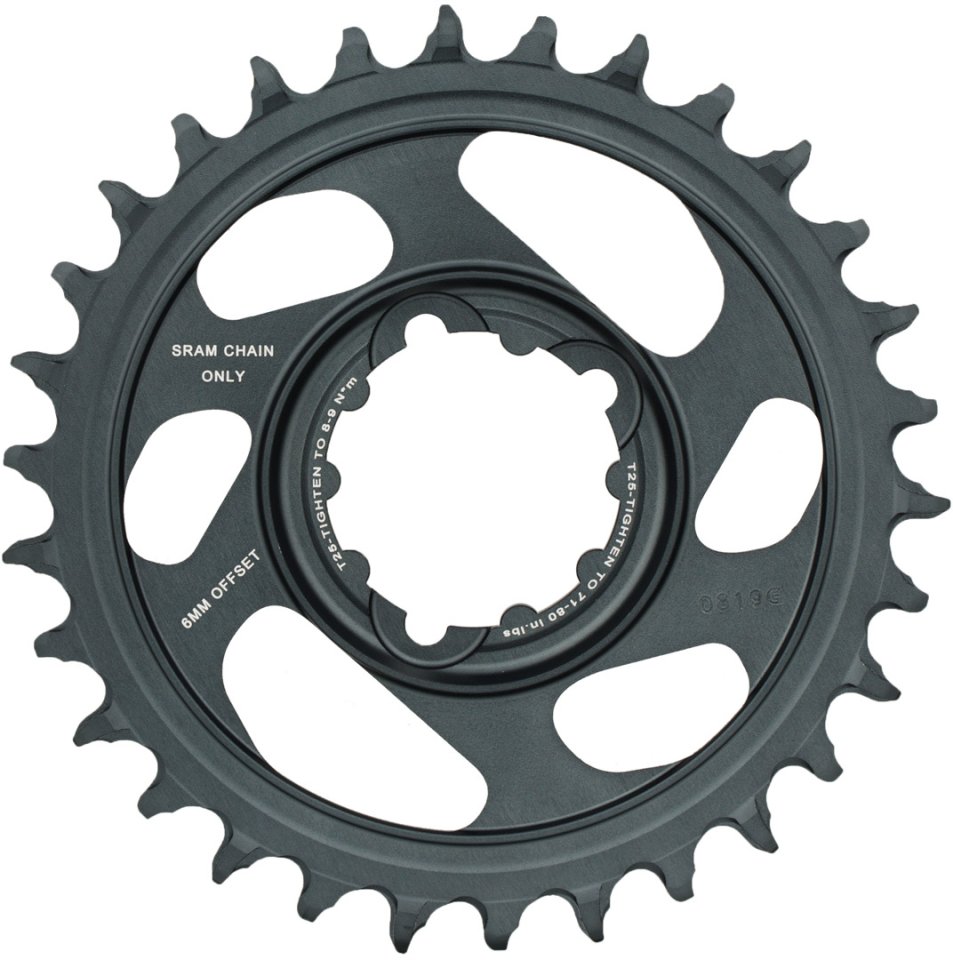 SRAM Unisexs X-Sync 2 Direct Mount 3mm Offset Boost Eagle Chainring Polar Grey 34t