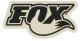Fox Racing Shox Calcomanía con logotipo - negro-blanco/medio