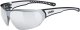 uvex sportstyle 204 Sportbrille - black-white/mirror silver