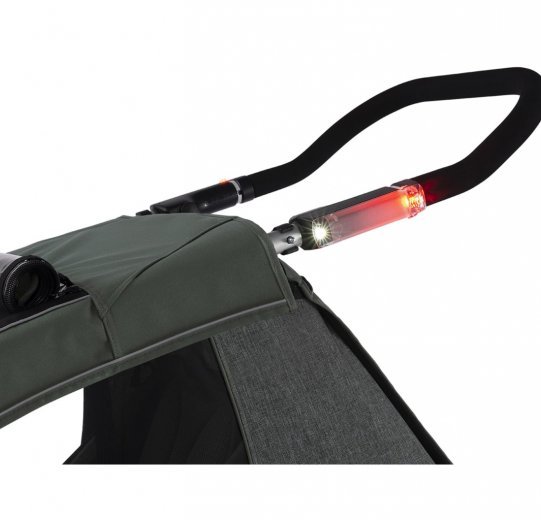 Some models come with an integrated rear light. With other models, however, an inexpensive bicycle rear light can also be retrofitted without issue.