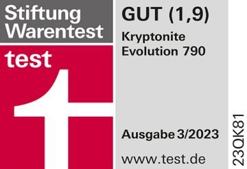 Kryptonite Evolution 790 Stiftung Warentest Gut (1,9)