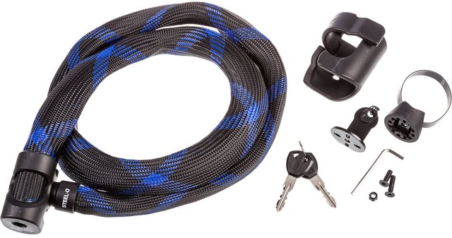 ABUS Câble Antivol Blindé Ivera Steel-O-Flex 7200 avec Attache Ivera RBU - black/110 cm