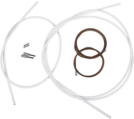 Shimano Set cables de frenos de polímero Dura-Ace BC-9000 p. bicicl. de ruta - blanco/universal