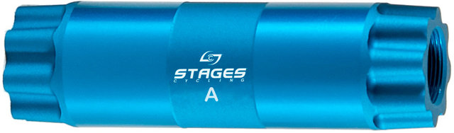 Stages Eje de pedalier para SRAM BB30 / Easton / Race Face BB30 / Specialized - azul/Tipo 1