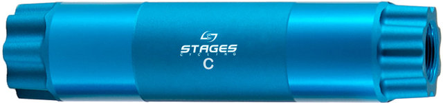 Stages Eje de pedalier para SRAM BB30 / Easton / Race Face BB30 / Specialized - azul/tipo 3