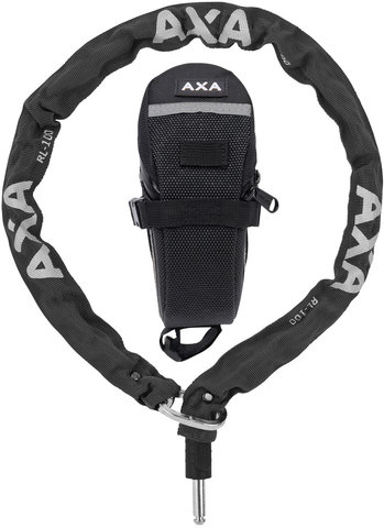 Axa RLC 100 Einsteckkette + Satteltasche - schwarz/universal