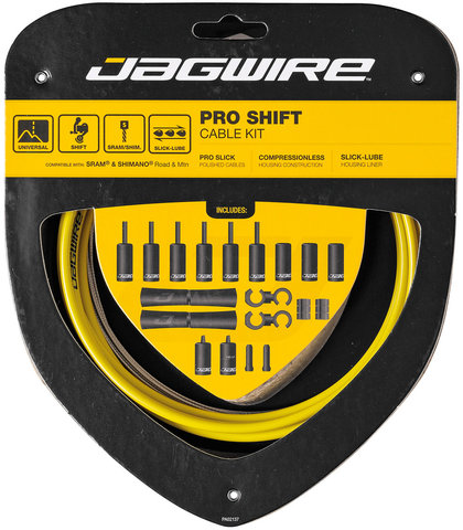 Jagwire Set de cables de cambios 2X Pro - yellow/universal
