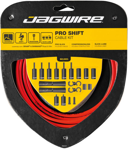 Jagwire Set de Câbles de Vitesses 2X Pro - red/universal