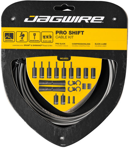 Jagwire Set de cables de cambios 2X Pro - ice gray/universal