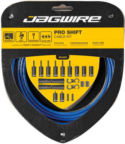 Jagwire 2X Pro Schaltzugset - SID blue/universal