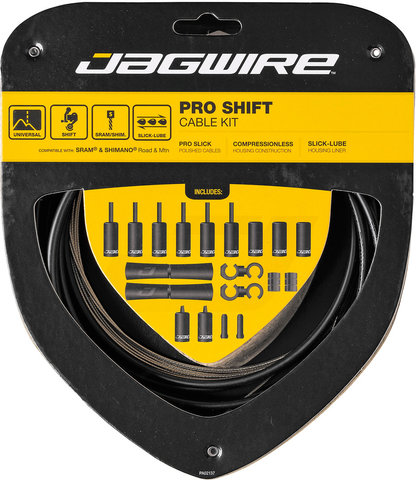 Jagwire Set de cables de cambios 2X Pro - stealth black/universal