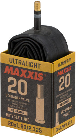 Maxxis Ultralight 20" Schlauch - schwarz/20 x 1,9-2,125 AV 60 mm
