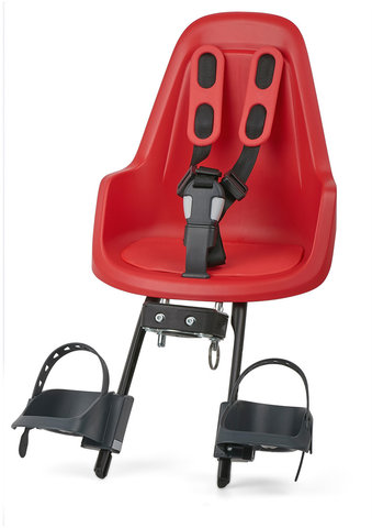 bobike ONE Mini Front-Kindersitz mit Montagebügel - strawberry red/universal