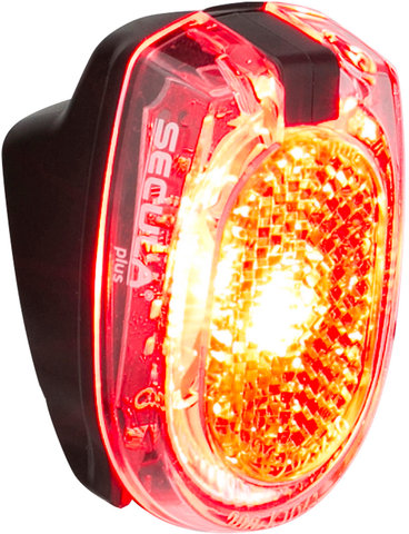busch+müller Luz trasera LED Secula Plus con aprobación StVZO - rojo- transparente/Fijación guardabarros
