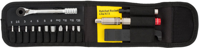 Topeak Mini set de herramientas Ratchet Rocket Lite NTX - negro-plata/universal