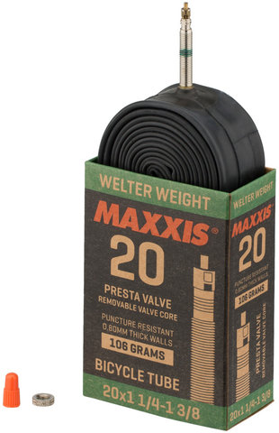 Maxxis Cámara de aire Welterweight 20" - negro/20 x 1 1/4-1 3/8 SV 36 mm