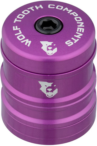 Wolf Tooth Components Anodised Bling Kit, Ahead Cap and Spacer Set - purple/universal